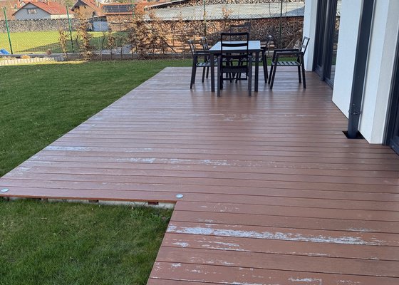 Renovace dřevěné terasy z tropického dřeva Merbau